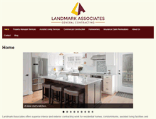 Tablet Screenshot of landmarkassoc.com